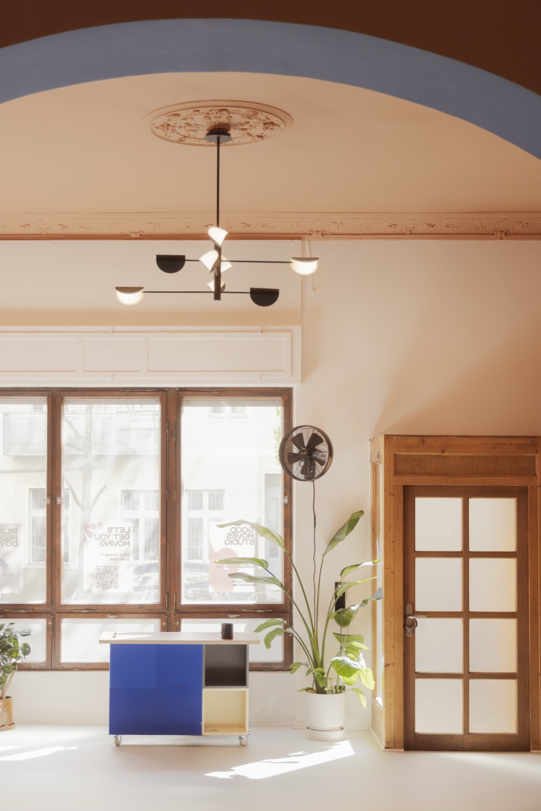 The reception nook at Good Moves, Prenzlauer Berg